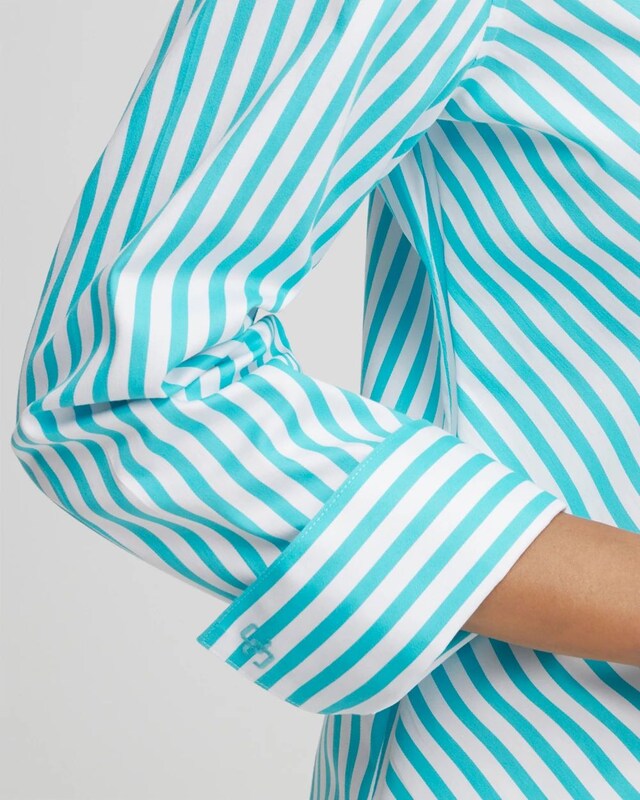 No Iron Stretch Stripe Shirt - image 4